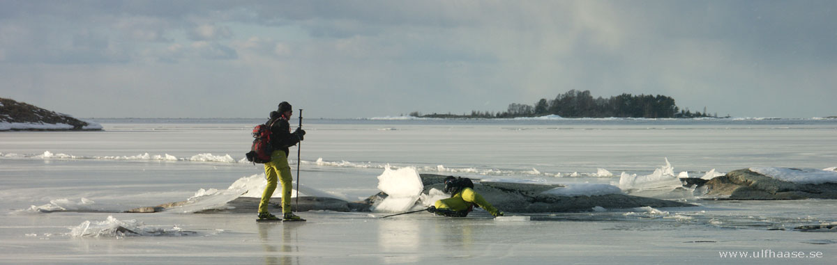 Vänern, ice skating 2013