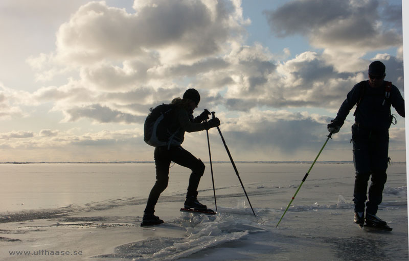 Vänern, ice skating 2013