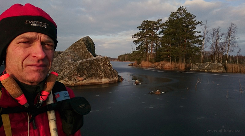 Ice skating the area of Skinnskatteberg