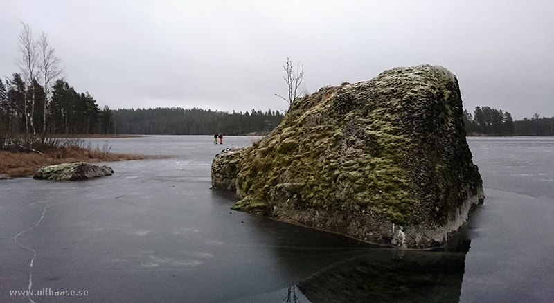 Ice skating the area of Skinnskatteberg