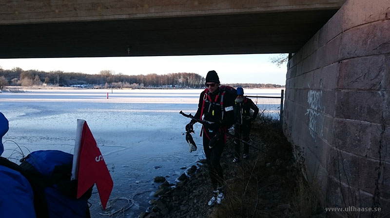 Ice skating on lake Mälaren 2014.