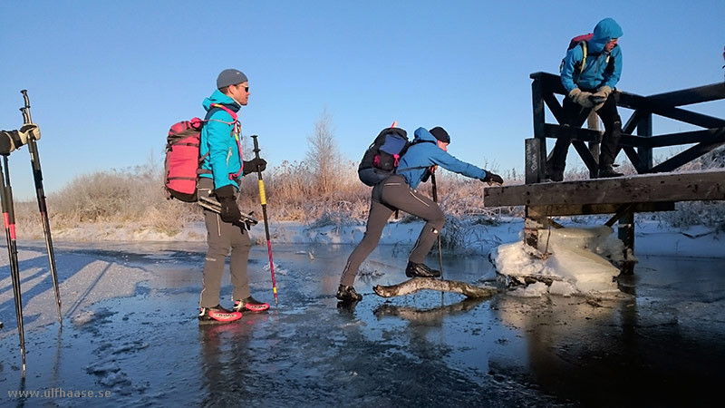 Ice skating on lake Mälaren 2014.