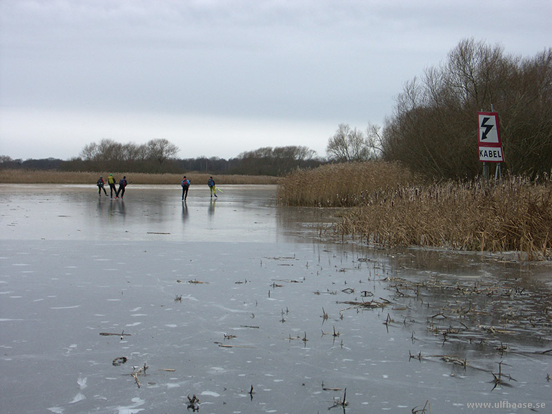 Ice skating on Arboga River/Arbogaån 2015.