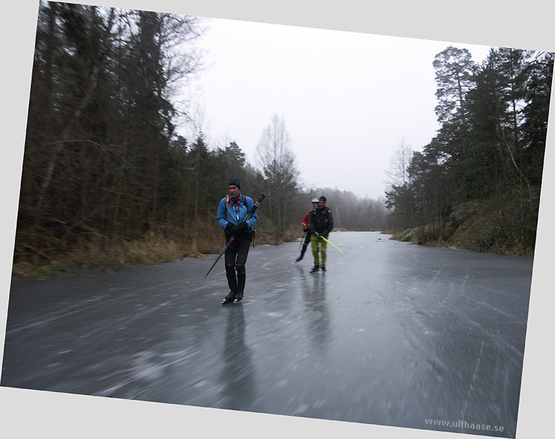 Ice skating in the Stockholm area, 2015.