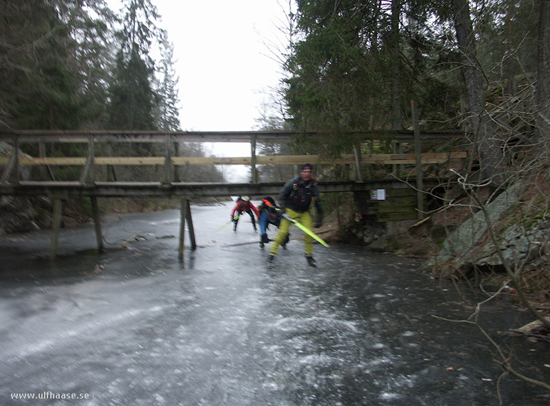 Ice skating in the Stockholm area, 2015.