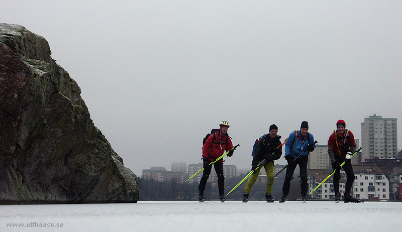 Ice skating in the Stockholm area, 2015.