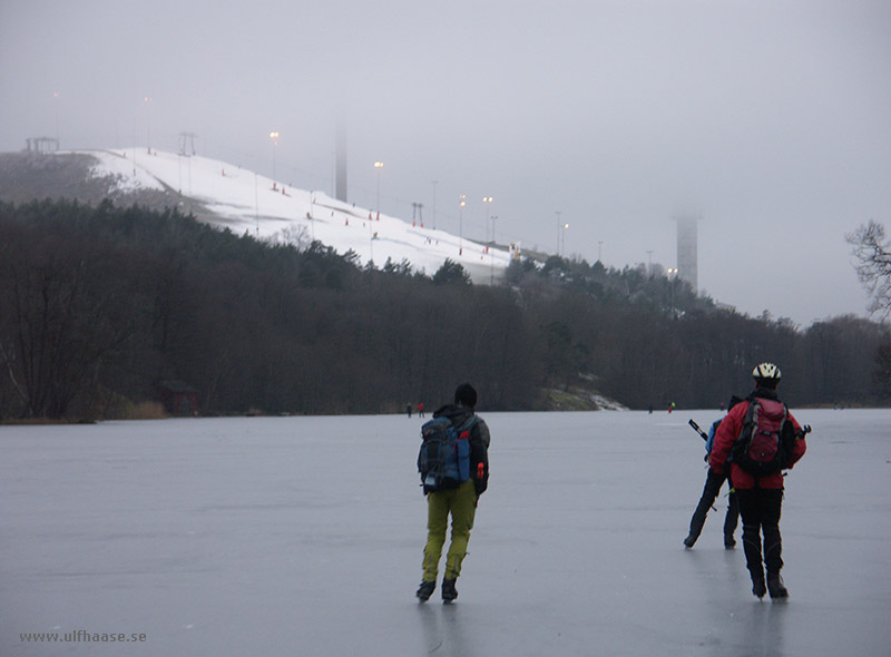 Ice skating in the Stockholm area, 2015.