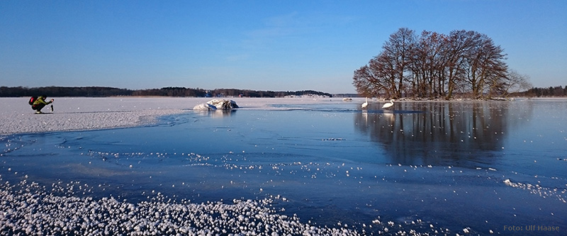 Ice skating on Lake Mälaren 2016.