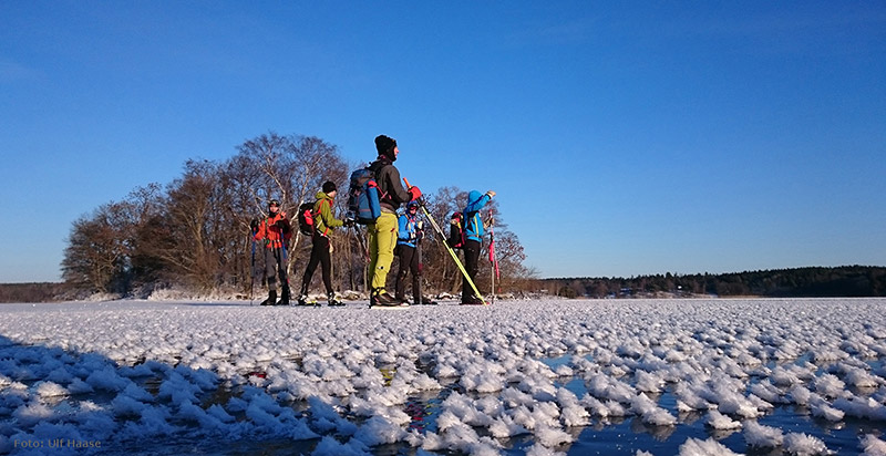 Ice skating on Lake Mälaren 2016.