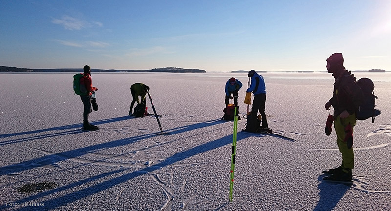 Ice skating on Lake Mälaren 2016.