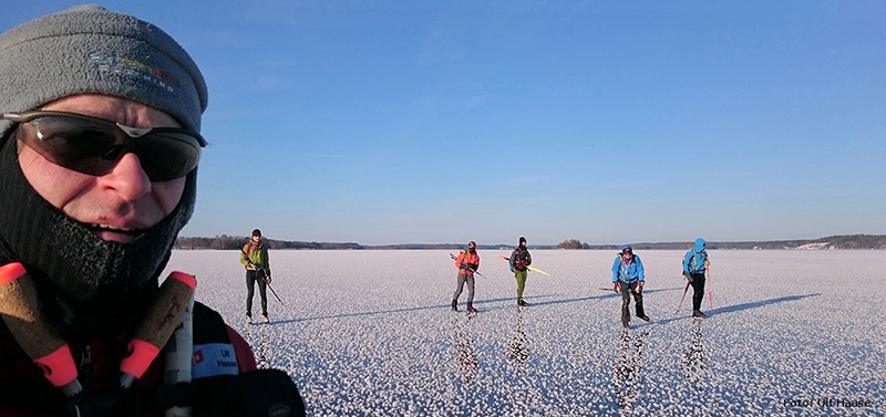 Ice skating on Lake Mälaren 2016.