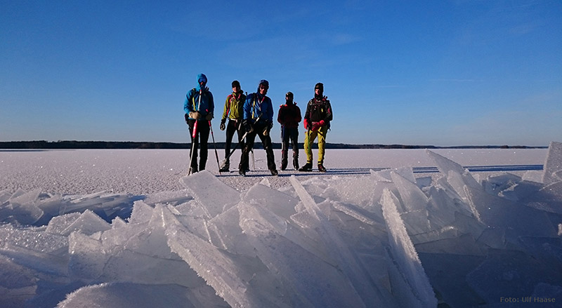 Ice skating on Lake Mälaren 2016.