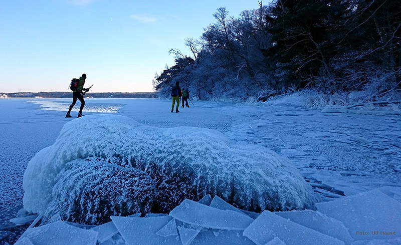 Ice skating on Lake Mälaren 2016.