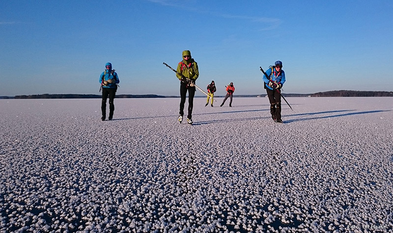 Ice skating on Lake Mälaren 2016.