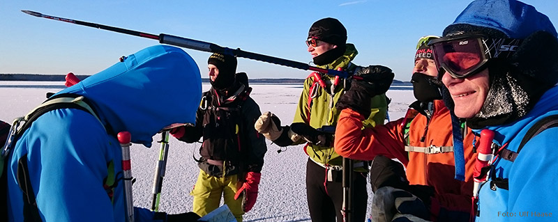 Ice skating on Lake Mälaren 2016.