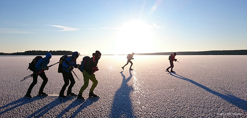 Ice skating on Lake Mälaren 2016.