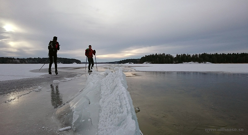 Ice skating on Lake Mälaren 2016.