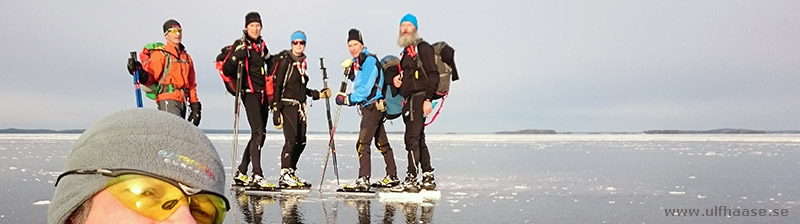 Ice skating on Lake Mälaren 2016.