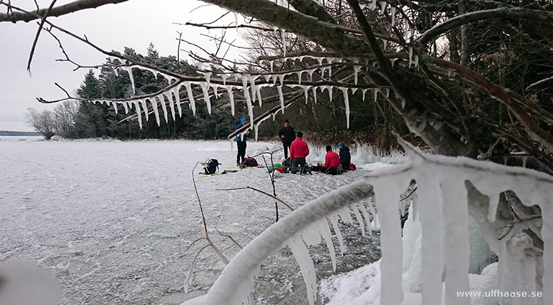 Ice skating on Lake Mälaren 2016.