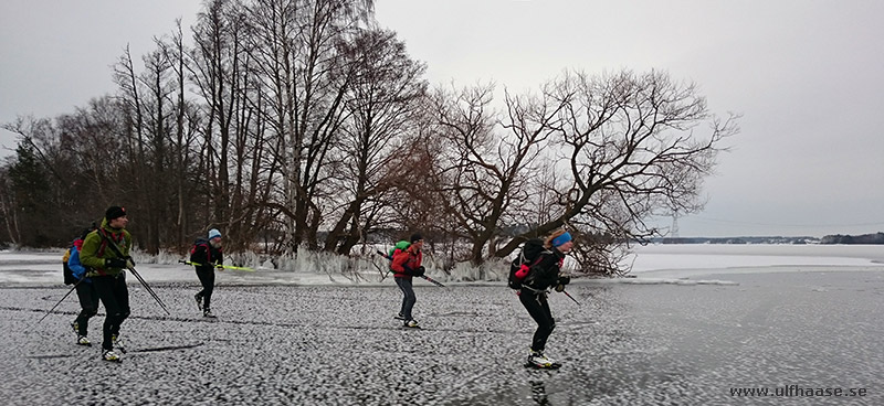 Ice skating on Lake Mälaren 2016.