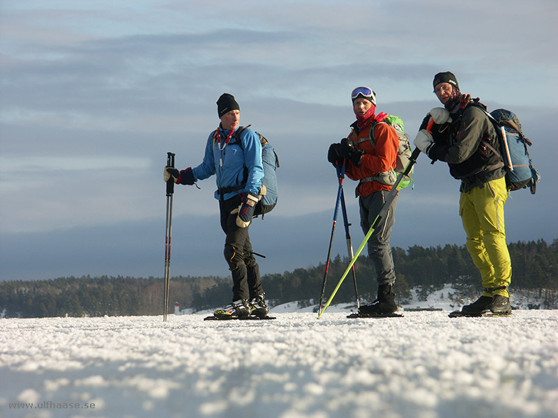 Ice skating in the Stockholm archipelago 2016.