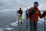 Ice skating in the Stockholm archipelago 2016