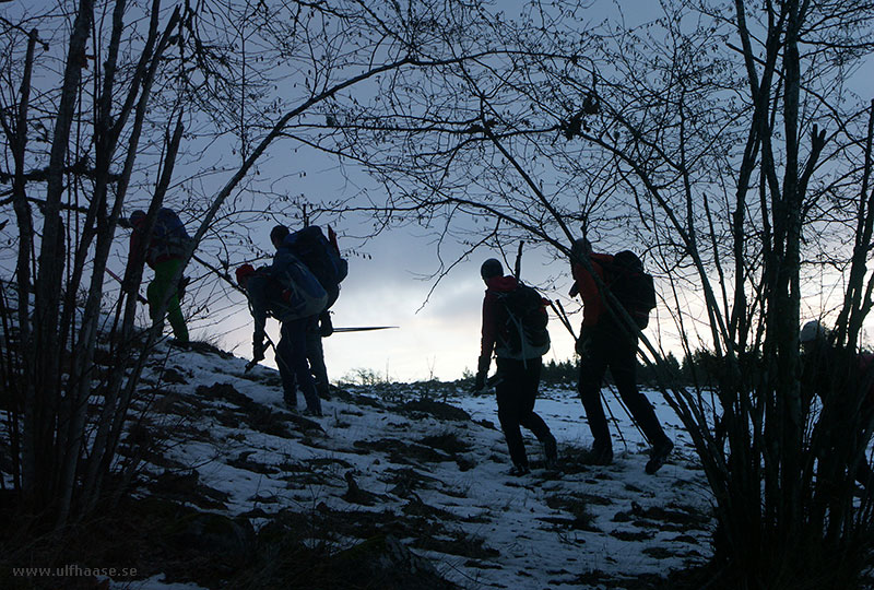 Stora Båvenrundan, ice skating.