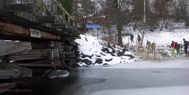 Stora Båvenrundan, ice skating.