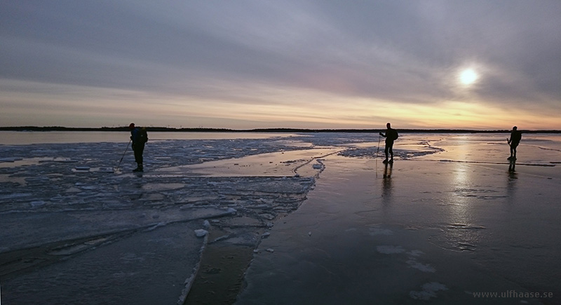 Ice skating in the Stockholm archipelago, Singöfjärden and Galtfjärden.