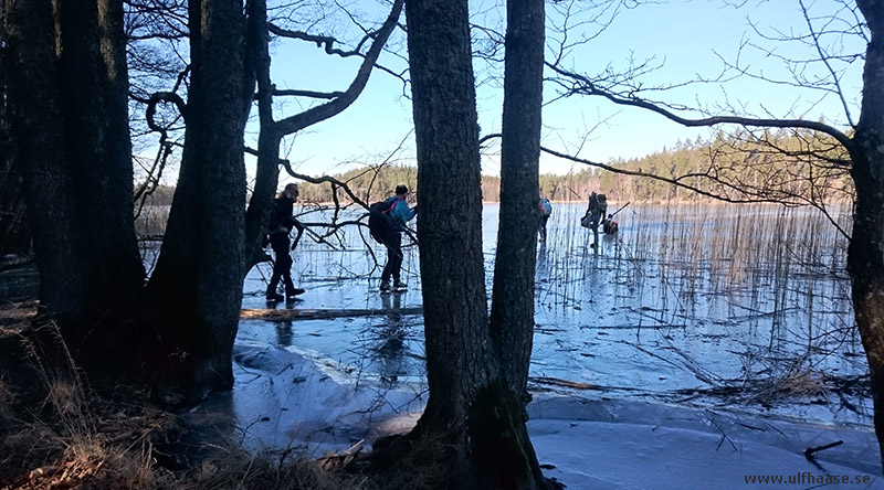 Ice skating on Hövern, Lången, Borken, Såken, Vindommen, Storsjön and Rammen.