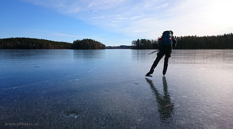 Ice skating on Hövern, Lången, Borken, Såken, Vindommen, Storsjön and Rammen.