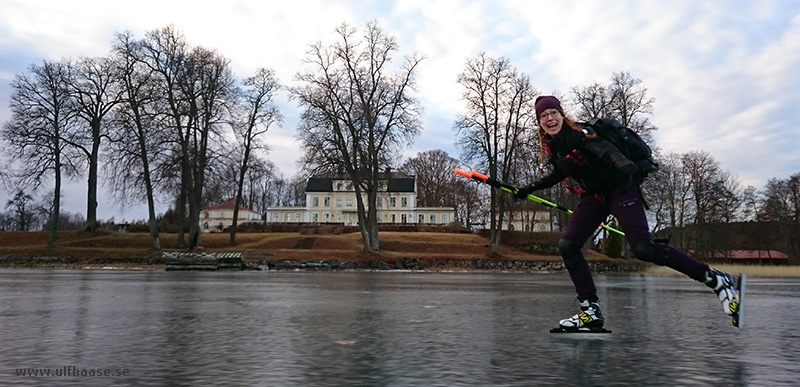 Ice skating on Hövern, Lången, Borken, Såken, Vindommen, Storsjön and Rammen.