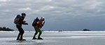 Ice skating in the Stockholm archipelago.