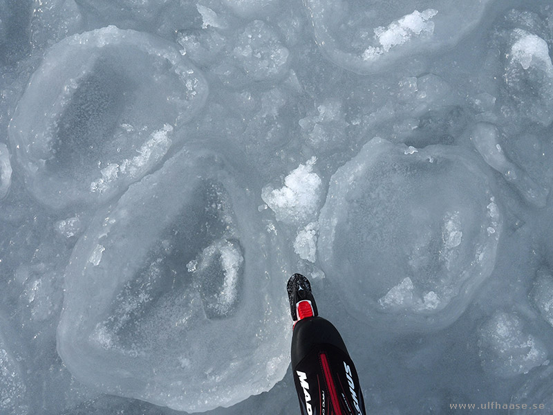 Ice skating in the Stockholm archipelago.