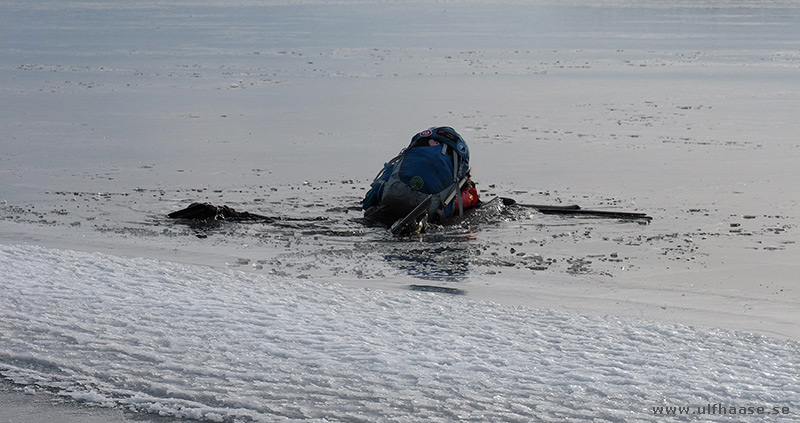 Ice skating in the Stockholm archipelago.