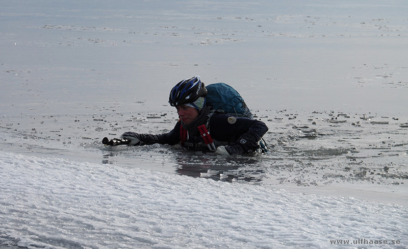 Ice skating in the Stockholm archipelago.