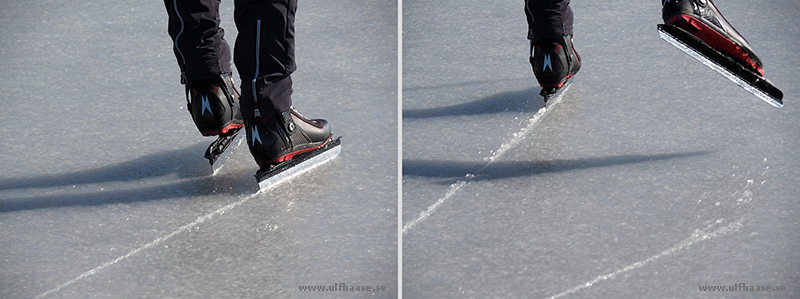 Ice skating in the Stockholm archipelago.