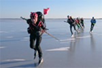 Ice skating on Lake Mälaren.