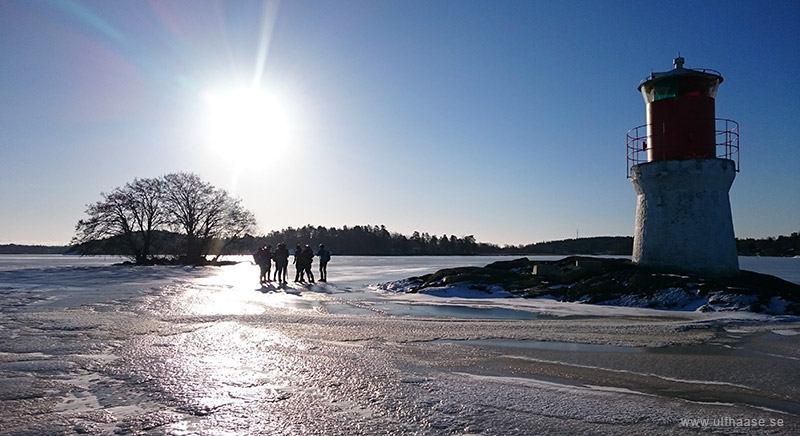 Ice skating on Lake Mälaren.