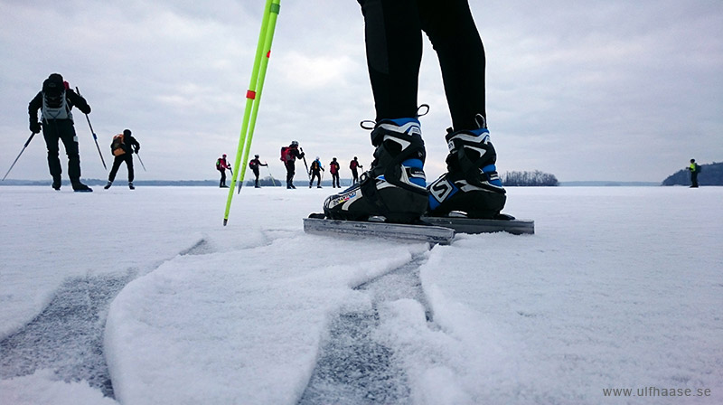 Ice skating on Lake Mälaren.