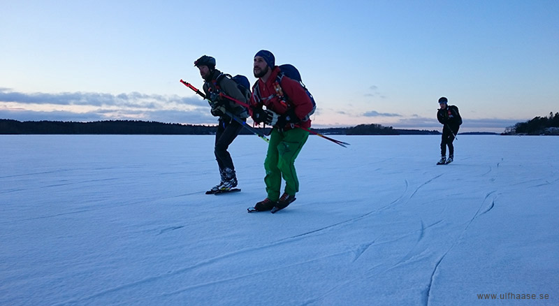 Ice skating on Lake Mälaren.