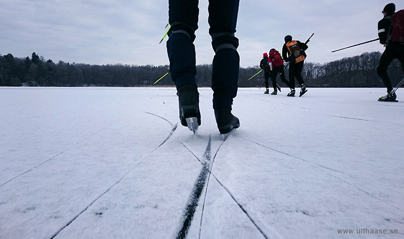 Ice skating on Lake Mälaren.