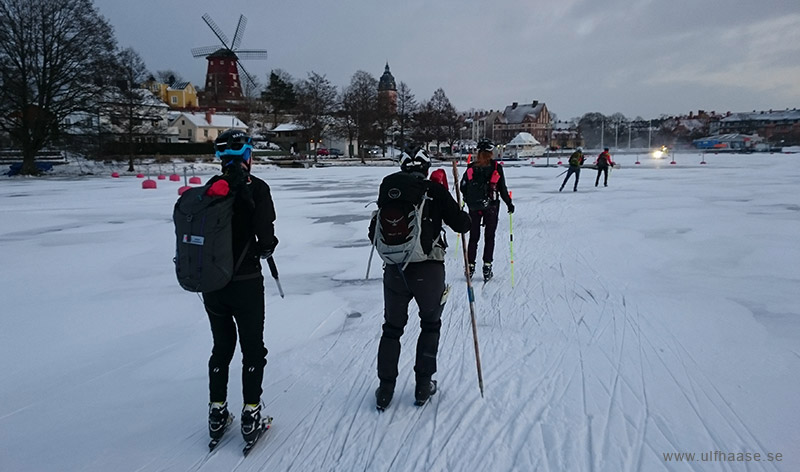 Ice skating on Lake Mälaren.