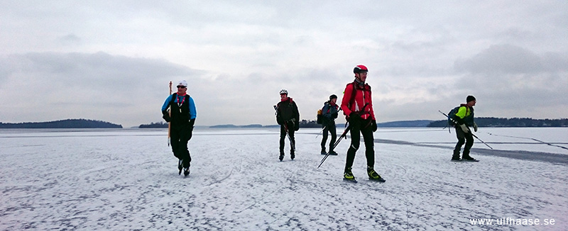 Ice skating on Lake Mälaren.