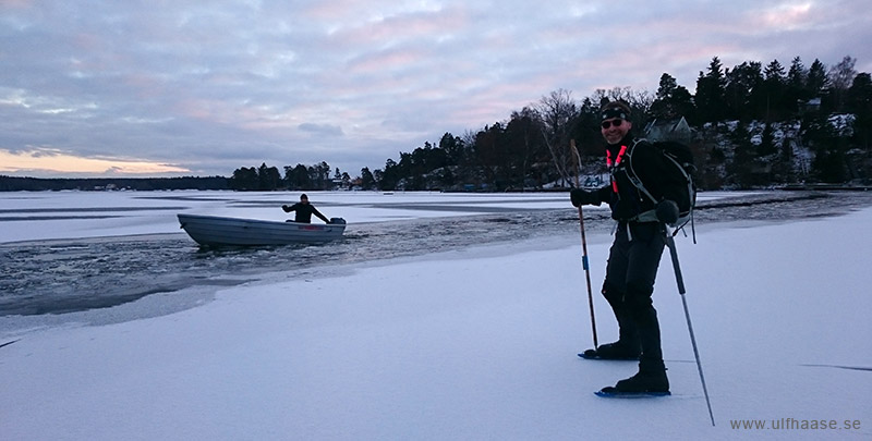 Ice skating on Lake Mälaren.