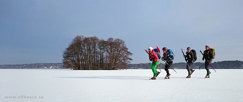 Ice skating on Lake Mälaren.