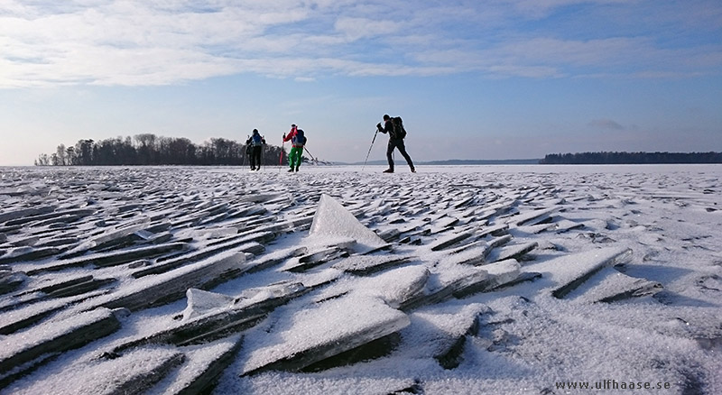 Ice skating on Lake Mälaren.