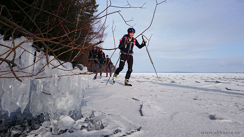 Ice skating on Lake Mälaren.