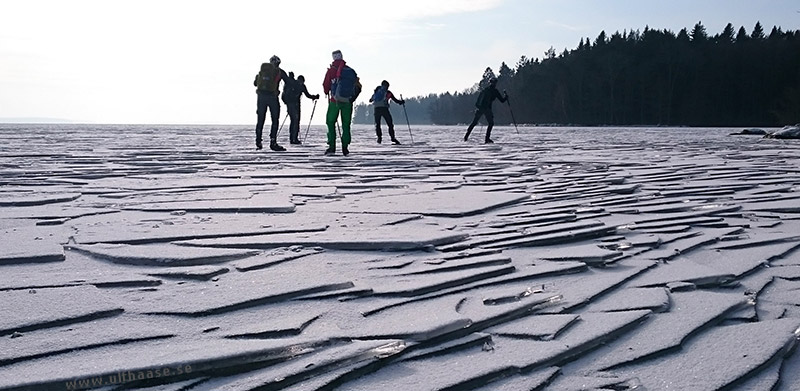 Ice skating on Lake Mälaren.