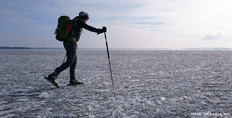 Ice skating on Lake Mälaren.